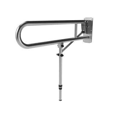 Click Here To Enlarge This Photo Of 211980/SS Fitzroy of London 800mm Lift and Lock Hinged Support Rail (Stainless Steel) with Exposed Fixings & Support Legs - Satin