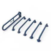 230003/DB Fitzroy of London (Rail Only) Doc M Toilet Pack (Mild Steel) with Concealed Fixings - Dark Blue (RAL 5011)