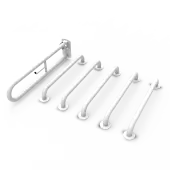 230003/WH Fitzroy of London (Rail Only) Doc M Toilet Pack (Mild Steel) with Concealed Fixings - White
