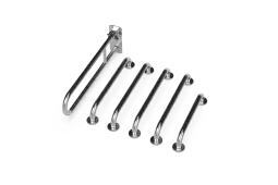 230005/SS Fitzroy of London (Rail Only) Doc M Toilet Pack (Stainless Steel) with Concealed Fixings - Satin