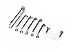 230006/SS Fitzroy of London (Rail Only) Doc M Toilet Pack (Stainless Steel) with Concealed Fixings & Back Rest Rail - Satin