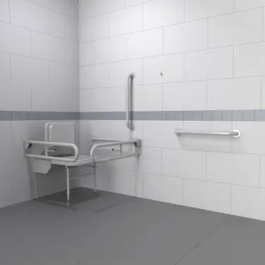 Click Here To Enlarge This Photo Of 230401/WH Fitzroy of London Doc M Changing Room Pack (Mild Steel) with Concealed Fixings - White