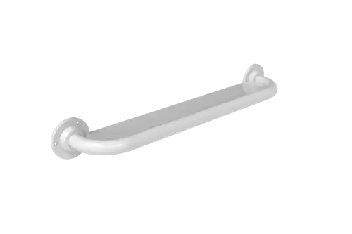 Click Here To Enlarge This Photo Of 240060/WH Fitzroy of London 600mm x 32mm (dia) Anti Ligature Grab Rail (Stainless Steel) with Exposed Fixings - White (RAL 9016)