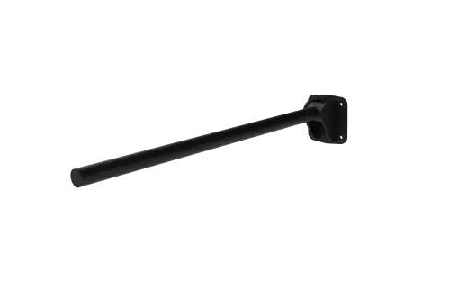 Click Here To Enlarge This Photo Of 310480/MB Fitzroy of London 800mm Contemporary Single Arm Friction Hinged Support Rail (Stainless Steel) with Exposed Fixings - Matt Black (RAL 9005)