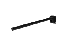 310480/MB Fitzroy of London 800mm Contemporary Single Arm Friction Hinged Support Rail (Stainless Steel) with Exposed Fixings - Matt Black (RAL 9005)