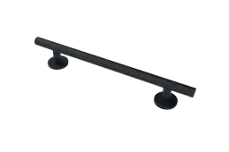 311462/MB Fitzroy of London 620mm Luxury Straight Grab Rail (Stainless Steel) with Concealed Fixings - Matt Black (RAL 9005)