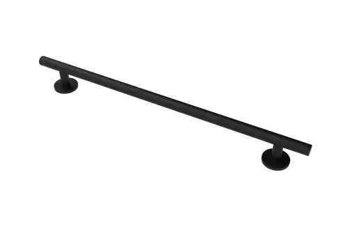 Click Here To Enlarge This Photo Of 311490/MB Fitzroy of London 900mm Luxury Straight Grab Rail (Stainless Steel) with Concealed Fixings - Matt Black (RAL 9005)