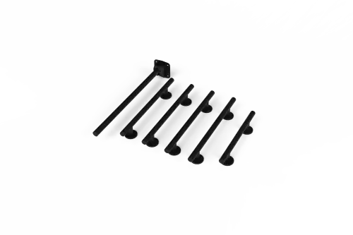 Click Here To Enlarge This Photo Of 320005/MB Fitzroy of London Luxury (Rail Only) Doc M Toilet Pack (Stainless Steel) - Matt Black (RAL 9005)