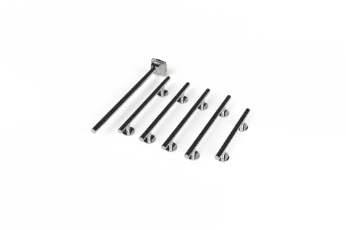 Click Here To Enlarge This Photo Of 320005/SP Fitzroy of London Luxury (Rail Only) Doc M Toilet Pack (Stainless Steel) - Polished
