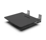 331002/BL Fitzroy of London Contemporary Slimline Wall Mounted Shower Seat with Black Pads