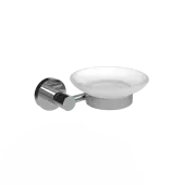 343008/CP Fitzroy of London Soap Dish Holder (Including Dish) - Polished Chrome