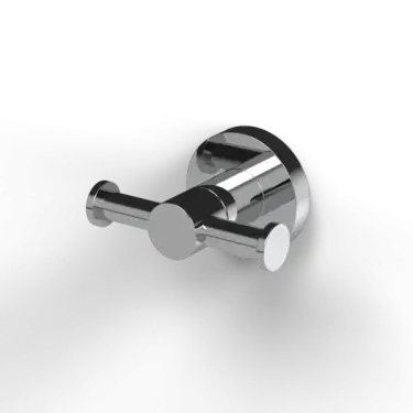 Click Here To Enlarge This Photo Of 343011/CP Fitzroy of London Double Robe Hook - Polished Chrome