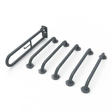 Click Here To Enlarge This Photo Of BCCDMT-0/DG Fitzroy of London (Rail Only) Doc M Toilet Pack (Mild Steel) with Exposed Fixings - Dark Grey (RAL 7016)