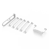 BLLDMT-0/WH Fitzroy of London (Rail Only) Doc M Toilet Pack (Mild Steel) with Exposed Fixings & Back Rest - White (RAL 9016)