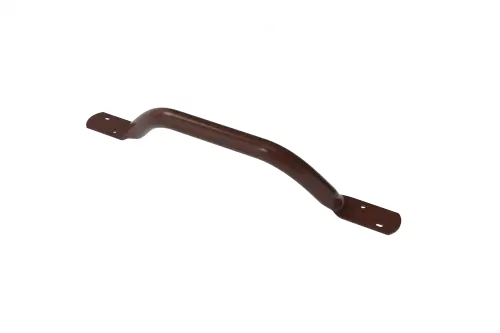 Click Here To Enlarge This Photo Of FESB-18/0/BR Fitzroy of London Flat Ended Off-Set Grab Rail (Mild Steel) Overall Length 455mm - Brown