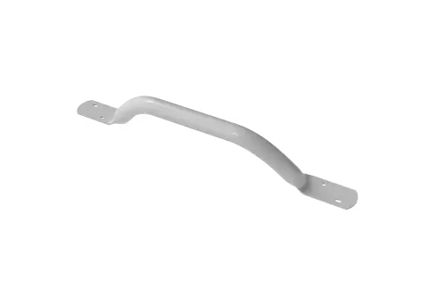 Click Here To Enlarge This Photo Of FESB-18/0/WH Fitzroy of London Flat Ended Off-Set Grab Rail (Mild Steel) Overall Length 455mm - White (RAL 9016)