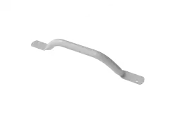 FESB-18/0/WH Fitzroy of London Flat Ended Off-Set Grab Rail (Mild Steel) Overall Length 455mm - White (RAL 9016)