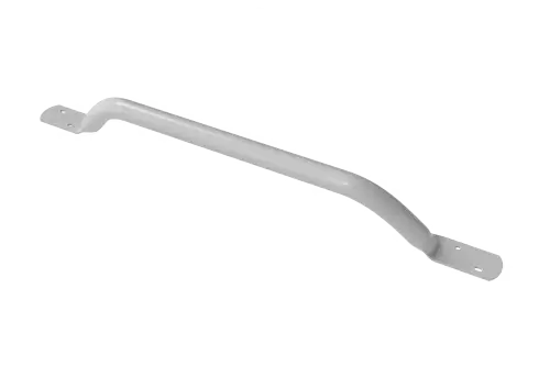 Click Here To Enlarge This Photo Of FESB-24/0/WH Fitzroy of London Flat Ended Off-Set Grab Rail (Mild Steel) Overall Length 610mm - White (RAL 9016)