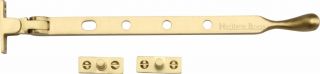 V992 10-SB Heritage Brass Casement Window Stay Ball Design 10" Satin Brass Finish