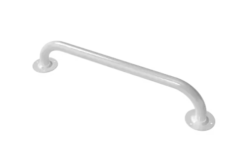 Click Here To Enlarge This Photo Of GR-18/25/WH Fitzroy of London 455mm x 25mm Round Flange Grab Rail (Mild Steel) with Exposed Fixings - White (RAL 9016)