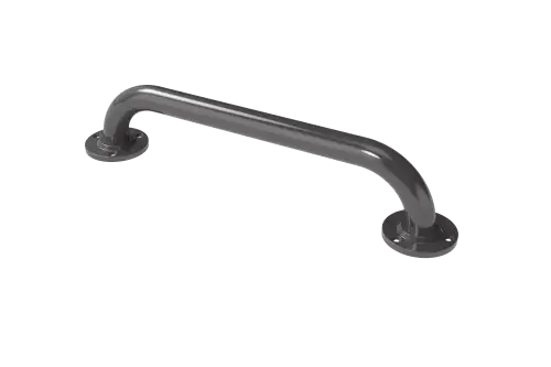 Click Here To Enlarge This Photo Of GR-18/35/GY Fitzroy of London 455mm x 35mm Round Flange Grab Rail (Mild Steel) with Exposed Fixings - Grey (RAL 7005)