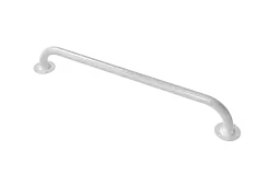 GR-24/25/WH Fitzroy of London 610mm x 25mm Round Flange Grab Rail (Mild Steel) with Exposed Fixings - White (RAL 9016)