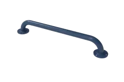 GR-24/35/DB Fitzroy of London 610mm x 35mm Round Flange Grab Rail (Mild Steel) with Exposed Fixings - Dark Blue (RAL 5011)