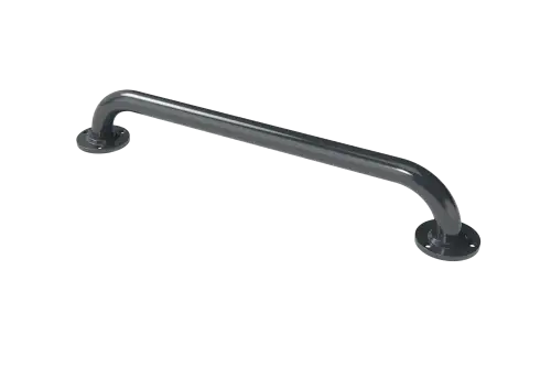 Click Here To Enlarge This Photo Of GR-24/35/DG Fitzroy of London 610mm x 35mm Round Flange Grab Rail (Mild Steel) with Exposed Fixings - Dark Grey (RAL 7016)