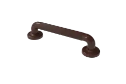 PFGB-12/BR Fitzroy of London 300mm x 36mm (dia) Plastic Fluted Grab Rail with Concealed Fixings - Brown
