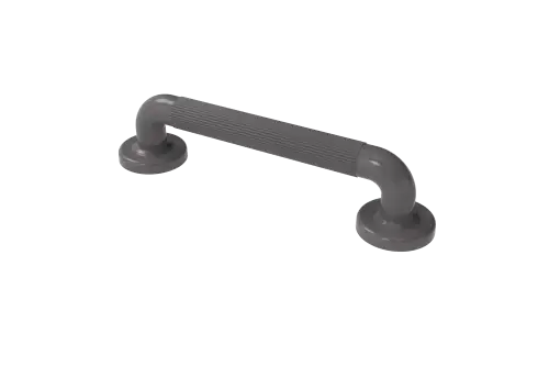 Click Here To Enlarge This Photo Of PFGB-12/GY Fitzroy of London 300mm x 36mm (dia) Plastic Fluted Grab Rail with Concealed Fixings - Grey (RAL 7005)