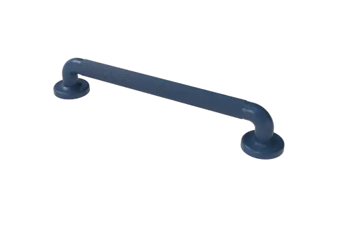 Click Here To Enlarge This Photo Of PFGB-18/DB Fitzroy of London 450mm x 36mm (dia) Plastic Fluted Grab Rail with Concealed Fixings - Dark Blue (RAL 5011)