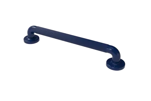 Click Here To Enlarge This Photo Of PFGB-18/EB Fitzroy of London 450mm x 36mm (dia) Plastic Fluted Grab Rail with Concealed Fixings - Electric Blue (RAL 5002)