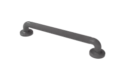 PFGB-18/GY Fitzroy of London 450mm x 36mm (dia) Plastic Fluted Grab Rail with Concealed Fixings - Grey (RAL 7005)
