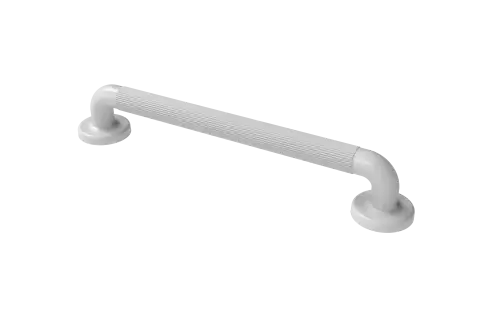 Click Here To Enlarge This Photo Of PFGB-18/WH Fitzroy of London 450mm x 36mm (dia) Plastic Fluted Grab Rail with Concealed Fixings - White (RAL 9016)