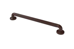 PFGB-24/BR Fitzroy of London 600mm x 36mm (dia) Plastic Fluted Grab Rail with Concealed Fixings - Brown