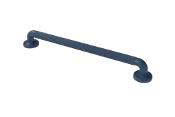 PFGB-24/DB Fitzroy of London 600mm x 36mm (dia) Plastic Fluted Grab Rail with Concealed Fixings - Dark Blue (RAL 5011)