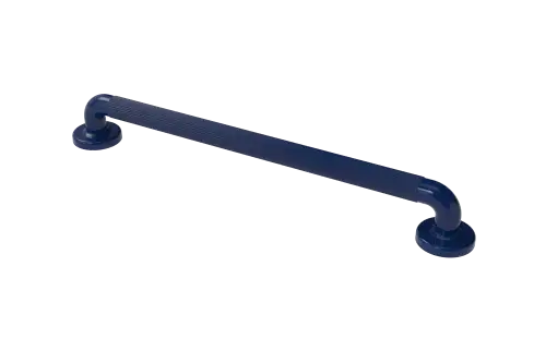 Click Here To Enlarge This Photo Of PFGB-24/EB Fitzroy of London 600mm x 36mm (dia) Plastic Fluted Grab Rail with Concealed Fixings - Electric Blue (RAL 5002)