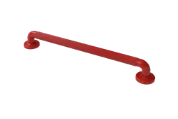 PFGB-24/RD Fitzroy of London 600mm x 36mm (dia) Plastic Fluted Grab Rail with Concealed Fixings - Red (RAL 3020)