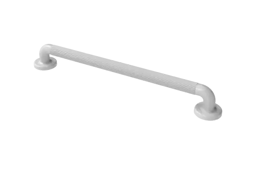 Click Here To Enlarge This Photo Of PFGB-24/WH Fitzroy of London 600mm x 36mm (dia) Plastic Fluted Grab Rail with Concealed Fixings - White (RAL 9016)