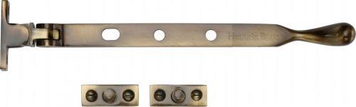 Click Here To Enlarge This Photo Of V992 8-AT Heritage Brass Casement Window Stay Ball Design 8" Antique Brass Finish