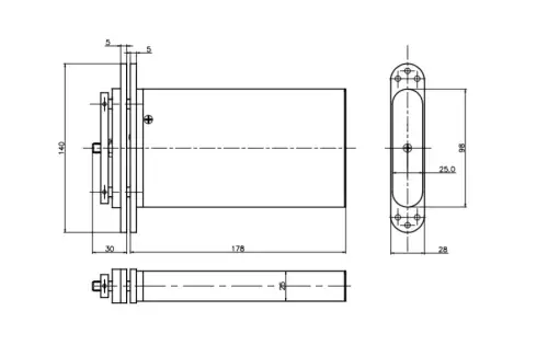 Click Here To Enlarge This Photo Of R100-SN PERKO Powermatic Satin Nickel Concealed Hydraulic Door Closer (80kg)