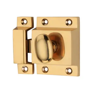 Click Here To Enlarge This Photo Of SB2334PBUL - Spira Brass Cupboard Catch - Polished Brass Unlacquered