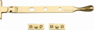 V992 8-SB Heritage Brass Casement Window Stay Ball Design 8" Satin Brass Finish