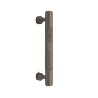 Click Here To Enlarge This Photo Of SB2413GG - Spira Brass Knurled Bar Handles 130mm Centres - Gun Metal Grey