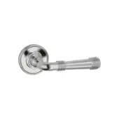 SB1111PN - Spira Brass Beehive Lever Handle on Round Rose - Polished Nickel