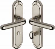 VIE3330-MC Heritage Brass Door Handle For Bathroom Vienna Design Mercury Finish