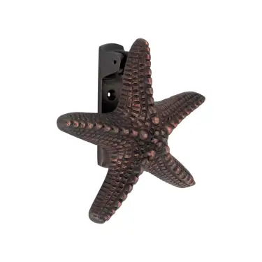 Click Here To Enlarge This Photo Of SB4112ABZ - Spira Brass Starfish Door Knocker - Aged Bronze
