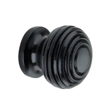 Click Here To Enlarge This Photo Of SB2339S - Spira Brass Ebonised Beehive Small 30mm Cupboard Knob