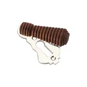 SB3112PN - Spira Brass Rosewood Beehive Standard Key Escutcheon - Polished Nickel