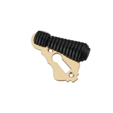Click Here To Enlarge This Photo Of SB3113PBUL - Spira Brass Ebonised Beehive Standard Key Escutcheon - Polished Brass